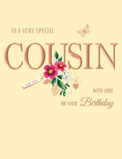 Picture of SPECIAL COUSIN WITH LOVE BIRTHDAY CARD